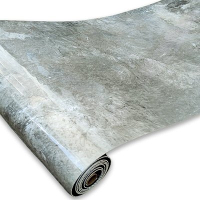 Вінілова плитка, що самоклеїться, в рулоні сірий мармур 3000х600х2мм (81033-1-глянець) SW-00001286 SW-00001286 фото