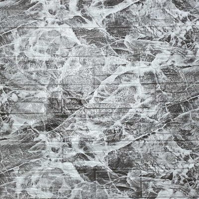 Самоклеюча декоративна 3D панель камінь Сірий рваний цегла 700х770х5мм (158) SW-00000487 SW-00000487 фото