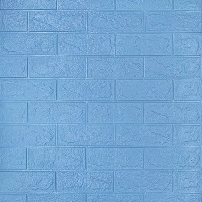 Самоклеюча декоративна 3D панель під блакитну цеглу 700x770x3мм (005-3) SW-00000232 SW-00000232 фото
