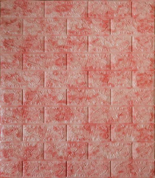 Самоклеющаяся декоративная 3D панель розовый мрамор 700x770x5 мм 1222-5 фото