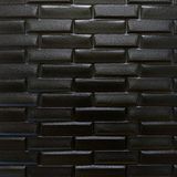 Самоклеюча декоративна 3D панель чорна кладка 700х770х7мм (038) SW-00000303 SW-00000303 фото