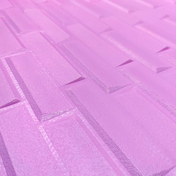 Самоклеящаяся 3D панель пурпурная кладка 700х770х4мм (332) SW-00001349 SW-00001349 фото
