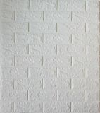 Самоклеюча декоративна панель біла цегла 700x770x5 мм 1001-5 фото