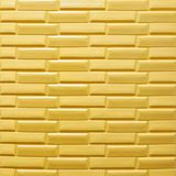 Самоклеюча декоративна 3D панель жовто-пісочна кладка 700x770x7мм (032) SW-00000010 SW-00000010 фото