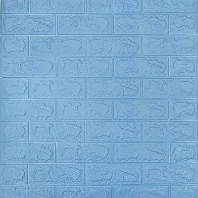 Самоклеюча декоративна 3D панель під блакитну цеглу 700x770x5мм (005-5) SW-00000297 SW-00000297 фото