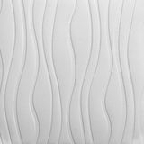 Самоклеюча декоративна стельова стінна 3D панель хвилі 700x700x7мм (166) SW-00000242 SW-00000242 фото