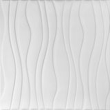 Самоклеюча декоративна стельова стінна 3D панель хвилі 600*600*6mm (160) SW-00001199 SW-00001199 фото