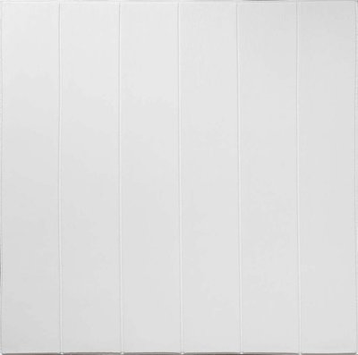 Самоклеюча декоративна 3D панель дерево біле 700x700x5 мм 3331-5 фото