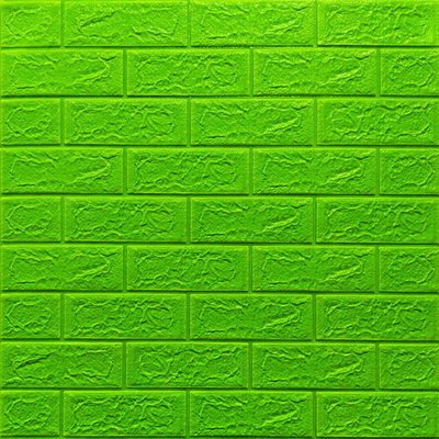 Самоклеющаяся декоративная 3D панель Кирпич Зеленый 700x770x5мм (013-5) SW-00000149 SW-00000149 фото