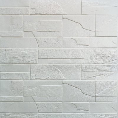 Самоклеюча декоративна 3D панель камінь Біла цегла бита 700х770х5мм (180) SW-00000426 SW-00000426 фото