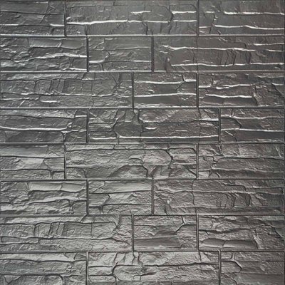 Самоклеюча 3D панель культурний камінь срібло 700х770х5мм (156) SW-00000751 SW-00000751 фото