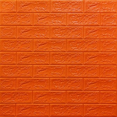 Декоративная 3D панель самоклейка под кирпич Оранжевый 700х770х5мм (007-5) SW-00000144 SW-00000144 фото