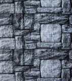 Самоклеюча декоративна 3D панель чорно-білий камінь 700x700x5 мм 780-5 фото