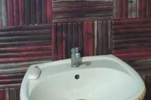 Бюджетний ремонт ванної кімнати без кафеля фото