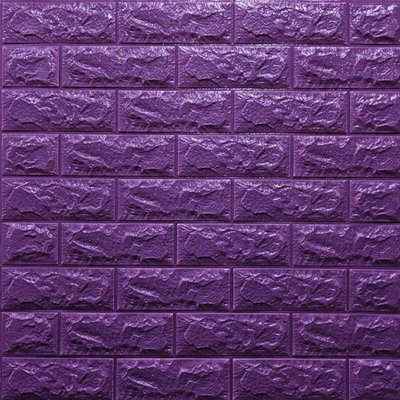 Декоративная 3D панель самоклейка под кирпич Фиолетовый 700x770x7мм (016-7) SW-00000062 SW-00000062 фото