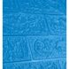 Самоклеющаяся декоративная 3D панель под синий кирпич 700x770x5 мм 3-5 фото 2