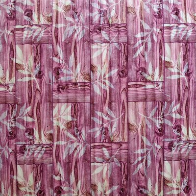 Самоклеюча декоративна 3D панель бамбукова кладка рожева 700x700x8.5мм (052) SW-00000095 SW-00000095 фото