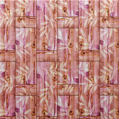 Самоклеюча декоративна 3D панель бамбукова кладка помаранчева 700x700x8.5мм (054) SW-00000093 SW-00000093 фото