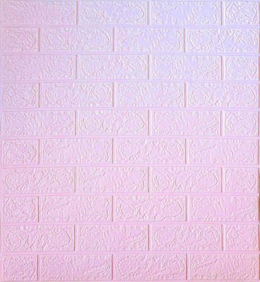 Самоклеящаяся декоративная 3D панель под розовый кирпич 700x770x4 мм 04-4 фото