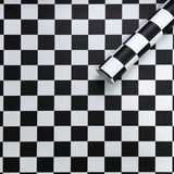 Самоклеюча плівка самоклейка шахи 0,45х10м (KN-X0038-1) SW-00001255 SW-00001255 фото