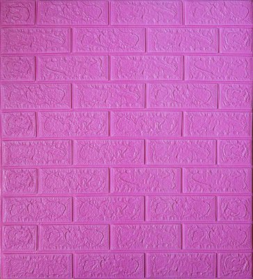 Самоклеящаяся декоративная 3D панель под розовый ровный кирпич 700x770x4 мм 2018-4 фото