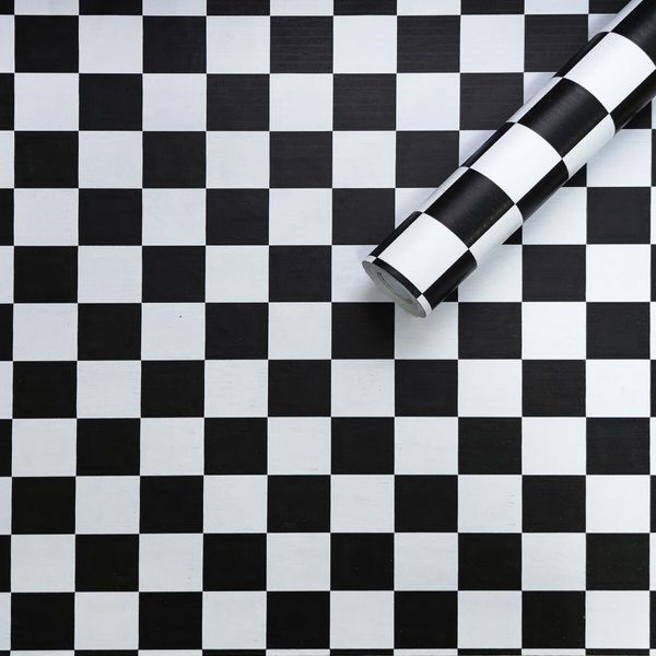 Самоклеющаяся пленка самоклейка шахматы 0,45х10м (KN-X0038-1) SW-00001255 SW-00001255 фото