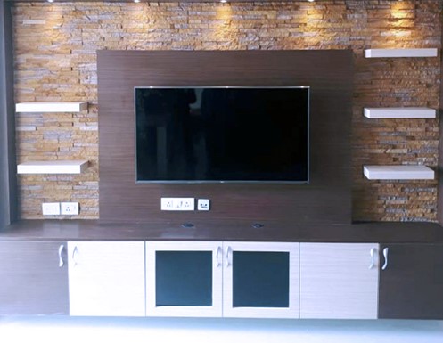 декоративна 3д панель під телевізор на стіну